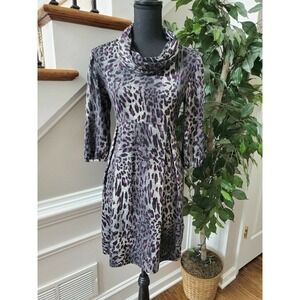 New Directions Petite Cowl Neck Midi Dress Size PL